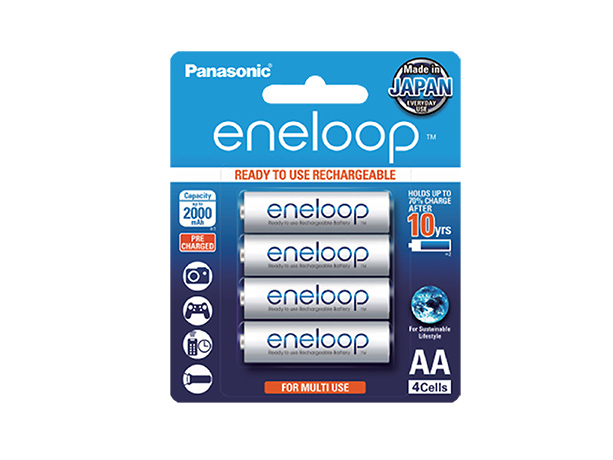 Photo of eneloop Rechargeable AA Battery BK-3MCCE/4BT